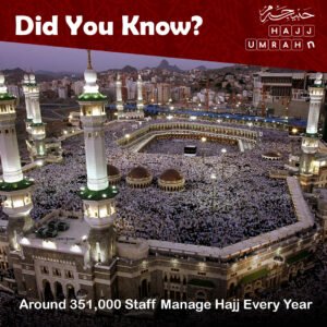 Did You Know? 351,000 Staff Manage Hajj Every Year